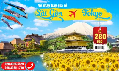 Vé máy bay từ Sài Gòn đi Tokyo giá rẻ nhất